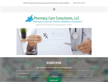 Tablet Screenshot of pharmacycareconsultants.com